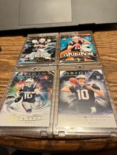 Drake Maye Panini Origins 2024 & 2025 Original Cards & Gridiron Cards. 4 Cards. 