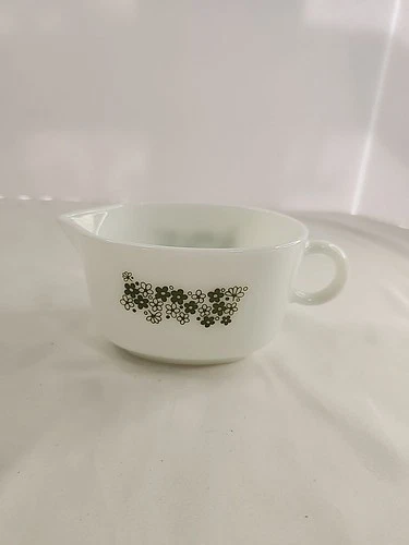 Pyrex Corning Spring Blossom Crazy Daisy Gravy Boat VINTAGE