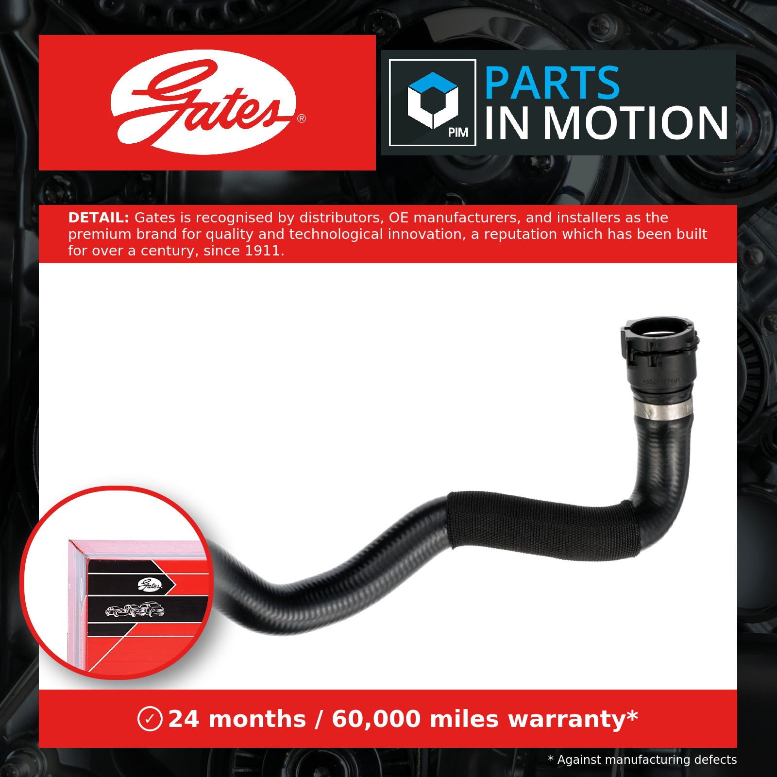 GATES-OE 02-3023 Heater Hose for AUDI - Image 5