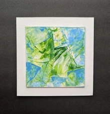 original acrylic painting signed unframed, "Whisper"