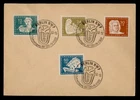DR WHO 1950 GERMANY DDR FDC MUSIC SEMI POST COMBO R53410