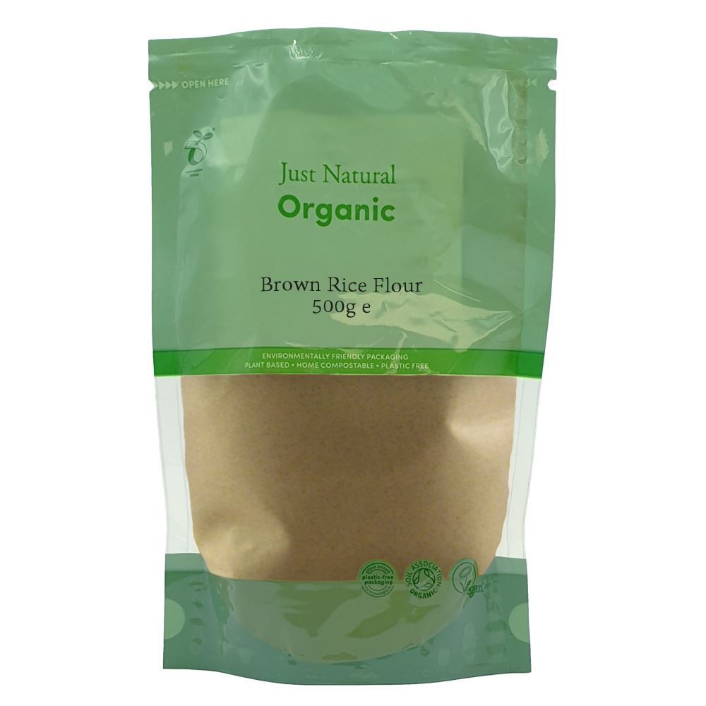 Just Natural Organic Organic Brown Rice Flour 500g - 2 Pack