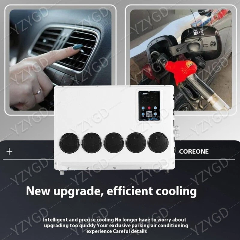 12000 BTU Truck Cab Air Conditioner 12V Split AC Fits Semi Trucks Bus RV Caravan - Image 2 of 4