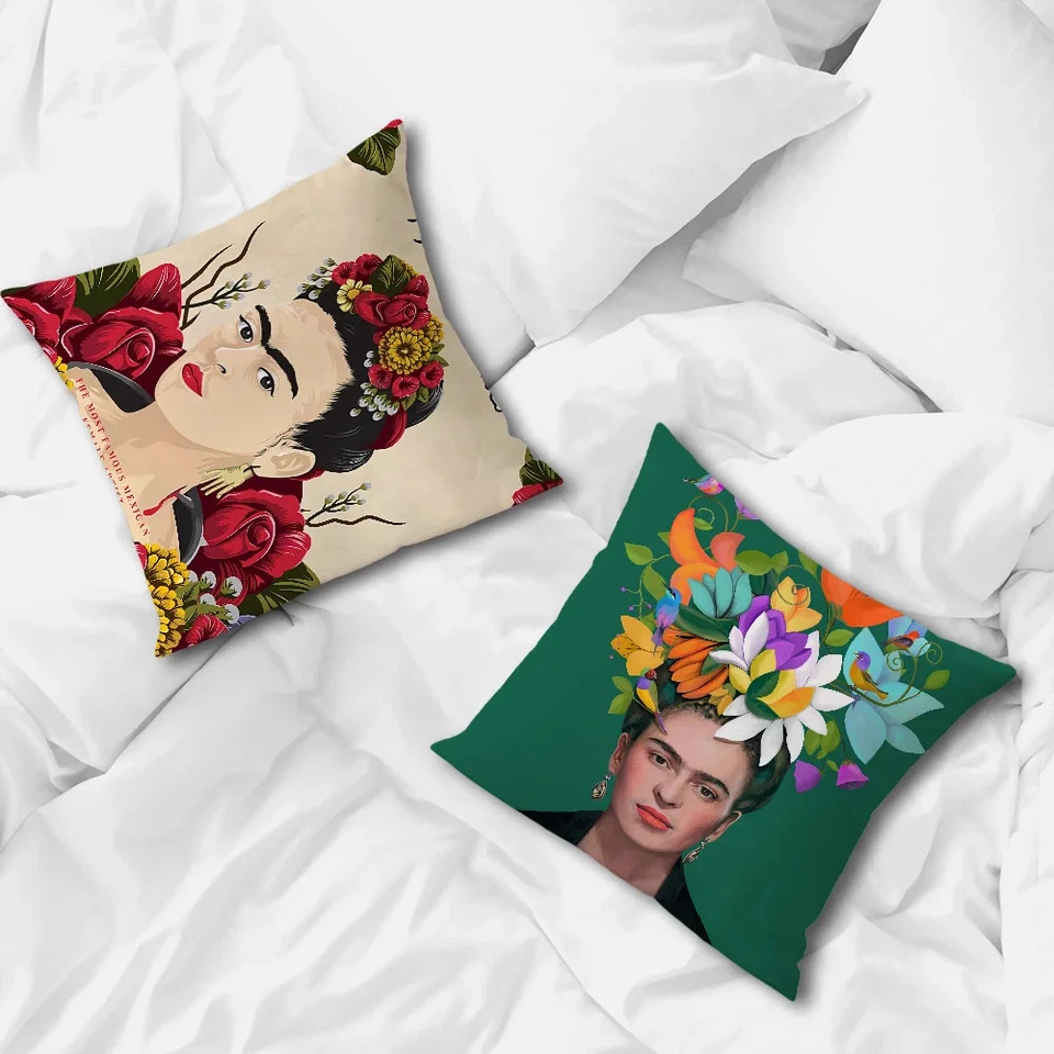 Kissenbezug Frida Kahlo Kunst Druck Baumwolle 30-70cm Wanddeko - Bild 4 von 4