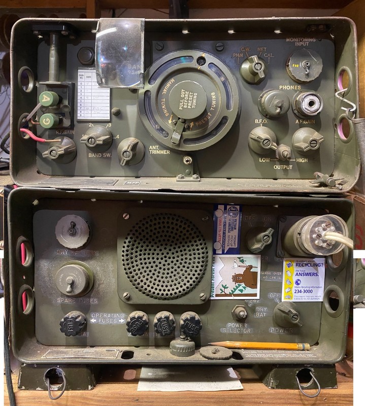 AN/GRR-5 "Angry 5" system with power supply, receiver and cabinet