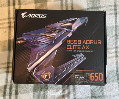 GIGABYTE B650 AORUS ELITE AX AM5 ATX DDR5 Wi-Fi 6E 2.5GbE Motherboard