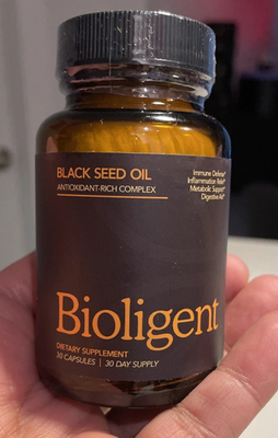 #ad BIOLIGENT Black Seed Oil Capsules Cold Pressed with Thymoquin Plant Based Wel... $18.08