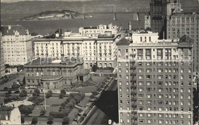 San Francisco California Huntington Hotel right foreground