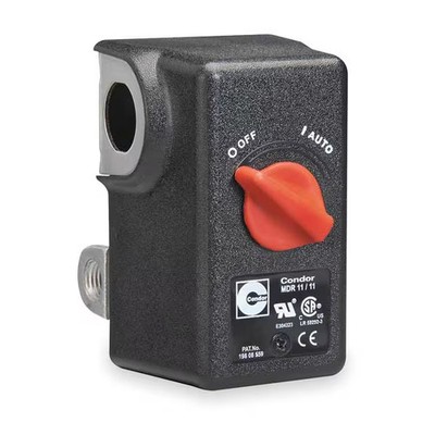 Condor Usa Pressure Switch, Standard, DPST, 4 Ports, 1/4'' NPT, 40 to 175 psi
