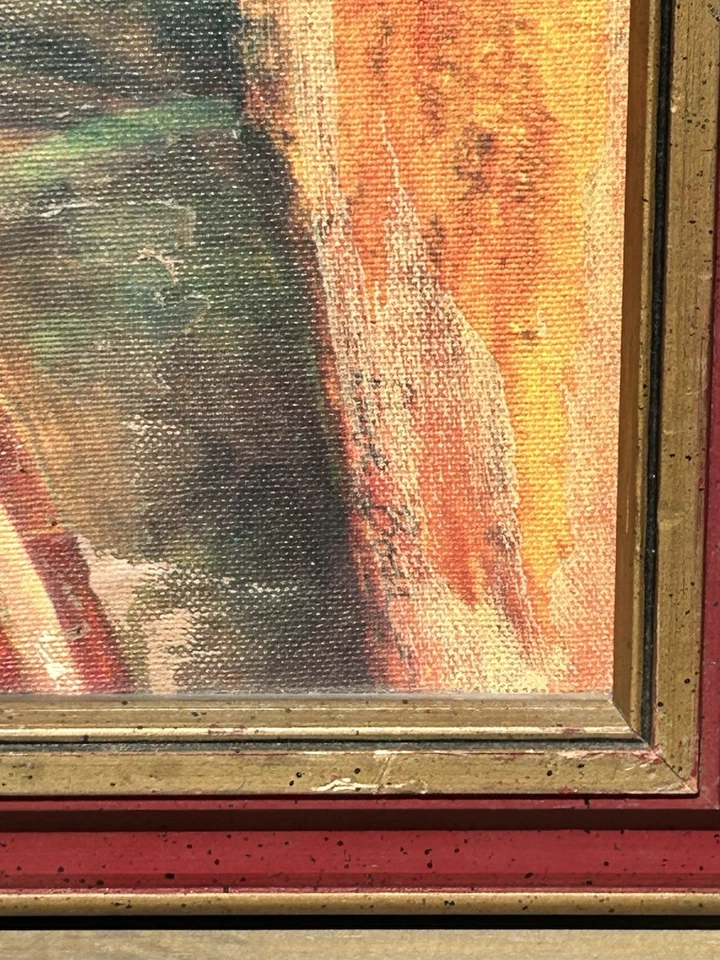 Lienzo pintura al óleo vintage de los 49ers de San Francisco película David de David de Dave Boss de la década de 1960 Foto 2 de 4