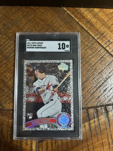 2011 Topps Update Mike Trout Diamond Anniversary US175 RC Rookie PSA 10 GEM MINT