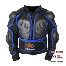 Motorcycle Chest Protector Kids Dirt Bike Gear Motocross Jacket with Large Red