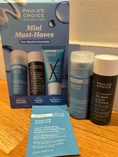 New Paula’s Choice Must have Minis- cleanser + exfoliant + SPF *sample only