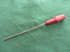 Vintage RS Phillips Screwdriver No.0 – Made in England – ~9” Long – Maroon