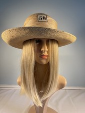 SIMPLY KLASYCZNY M & S NATURALNA SŁOMKOWA CZAPKA ŚLUBNA LUB OKOLICZNOŚCIOWA