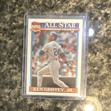 Topps Ken Griffey Jr. #392 Seattle Mariners 1991 All-Star Baseball Card