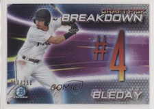 2019 Bowman Draft Chrome Scouts Pick Breakdown Refractor 12/250 JJ Bleday s3g