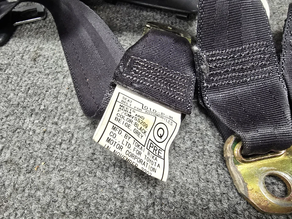 Lexus LS430 2001-2006 OEM TRASERO CENTRO IZQUIERDO Y DERECHO HEBILLA DE CINTURÓN DE SEGURIDAD Foto 4 de 4