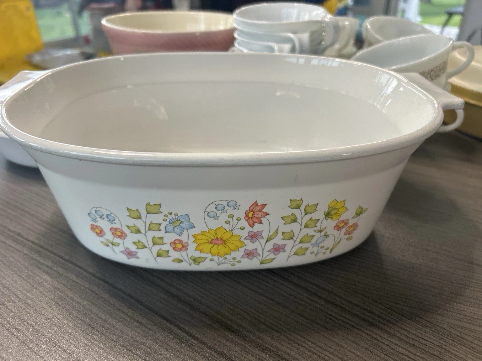 Vintage Corning Ware Wildflower DC-2.5-B 2.5 Qt Casserole Baking Dish USA