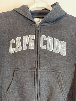 Cuffy's Cape Cod Kids Full Zip Hoodie Small 7/8 Grey EUC