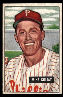 1951 BOWMAN MIKE GOLIAT #77 PHILADELPHIA PHILLIES