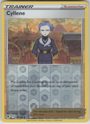 Cyllene Reverse Holo Uncommon SWSH10: Astral Radiance 138/189 NM