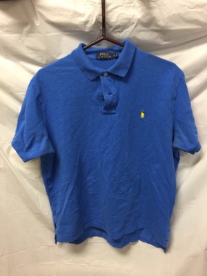 Polo Ralph Lauren Mens Blue Polo Sz L - Vintage Worn Look | eBay
