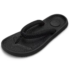 Allbirds Adult Natural Black Sugar Zeffer Slip On Flip Flops Size 10M / W12 NEW