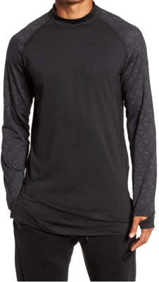 nike pro long sleeve therma mock top