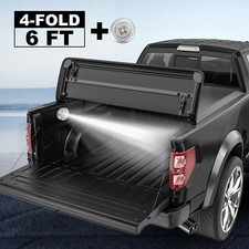 6 Feet Bed Truck 4-fold Tonneau Cover For 15-26 Chevy Colorado Gmc Canyon Lamp 6 Feet Bed Truck 4-fold Tonneau Cover For 15-26 Chevy Colorado Gmc Canyon Lamp