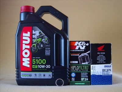 Motul 5100 10W30 Öl + Ölfilter HONDA XL750 Transalp RD16 - CB750A Hornet RH12