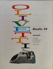 Olivetti Studio 44 Machine À Écrire 1960 Publicité Originale 1 Page XY