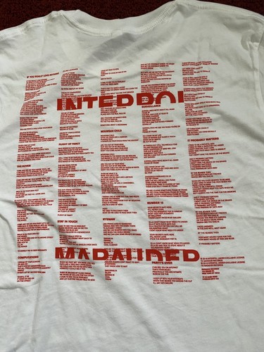 interpol marauder White 2019 tour shirt Large New RARE *see Pictures* - Picture 4 of 4