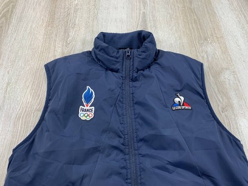 Mens vest Le Coq Sportif France Olympic Games 2024 Size XS Color Blue - Picture 4 of 14