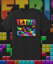 Tetris Retro Video game arcade T Shirt Adult & Youth Sizes Fast Ship!!