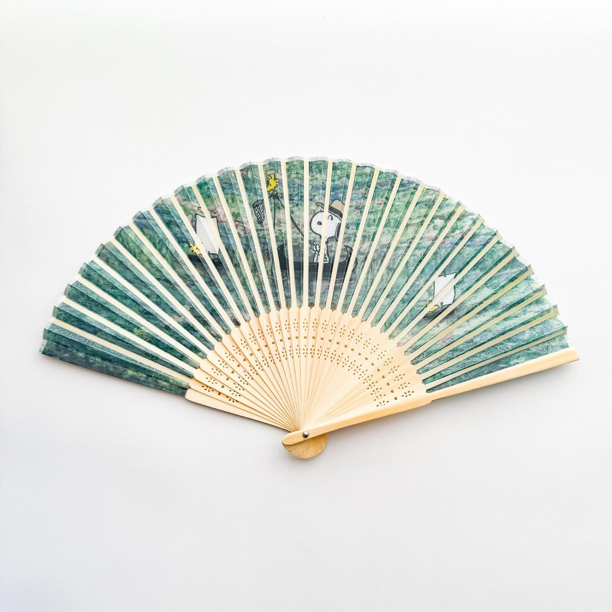 SNOOPY × Claude Monet SENSU Japanese Folding Fan 21cm The National