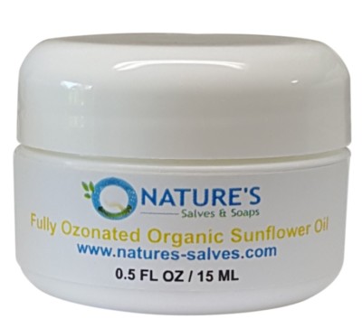 Fully Ozonated Unrefined Organic Sunflower Oil 1/2 Oz.