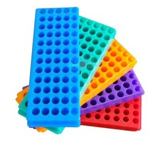 5 Pcs Tube Rack Double Panel Microcentrifuge PCR Centrifuge Tube Holder 60-Well