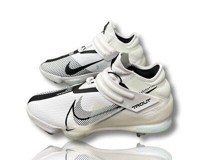 Men Nike Force Zoom Mike Trout 7 Baseball Cleats White Black CI3134-102 Sz 7 s-l400.jpg main image 2