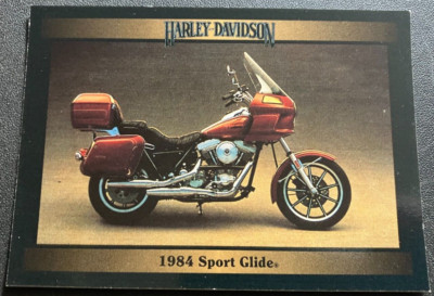 #75 1984 FXRT Sport Glide - Harley-Davidson Series 1 Collector's Trading Card