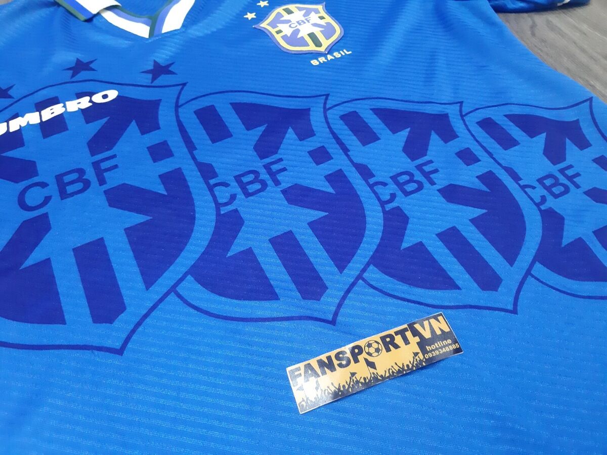 Brazil World Cup 1994 away shirt jersey blue 1995 1996 Umbro Brazil World Cup 1994 away shirt jersey blue 1995 1996 Umbro