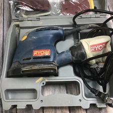 Ryobi Corner Cat CFS1501 Corded Palm Sander w Hard Storage Case Dust Bag (RP)