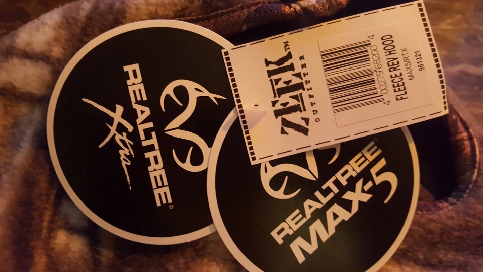 Zeek Reversible Fleece Ninja Hat Hood RealTree Xtra MAX-5  Mask Neck Gaitor Face - Image 2 of 4