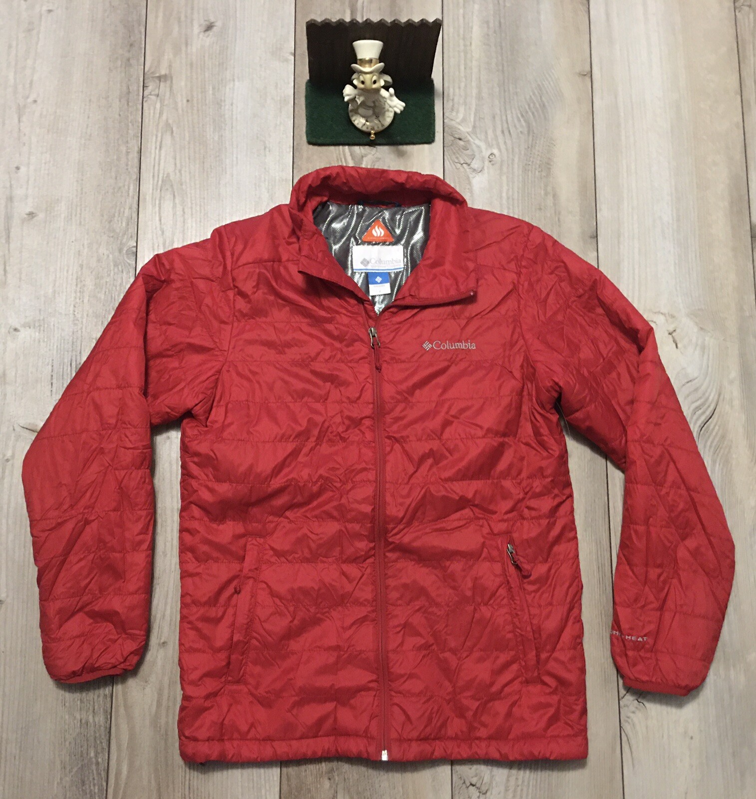 Columbia Mens Small Red Puffer Jacket 