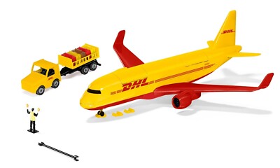 Siku 1702 DHL Frachtflugzeug mit Zubehör ''SUPER SERIE 1:32'' NEU OVP--SPL