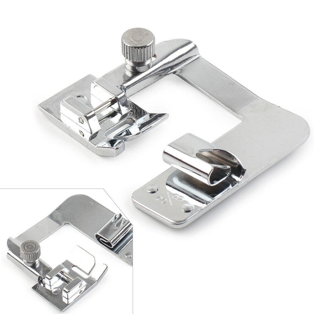 Sewing Machine Foot Presser Rolled Hem Feet For Brother Singer 3/8
