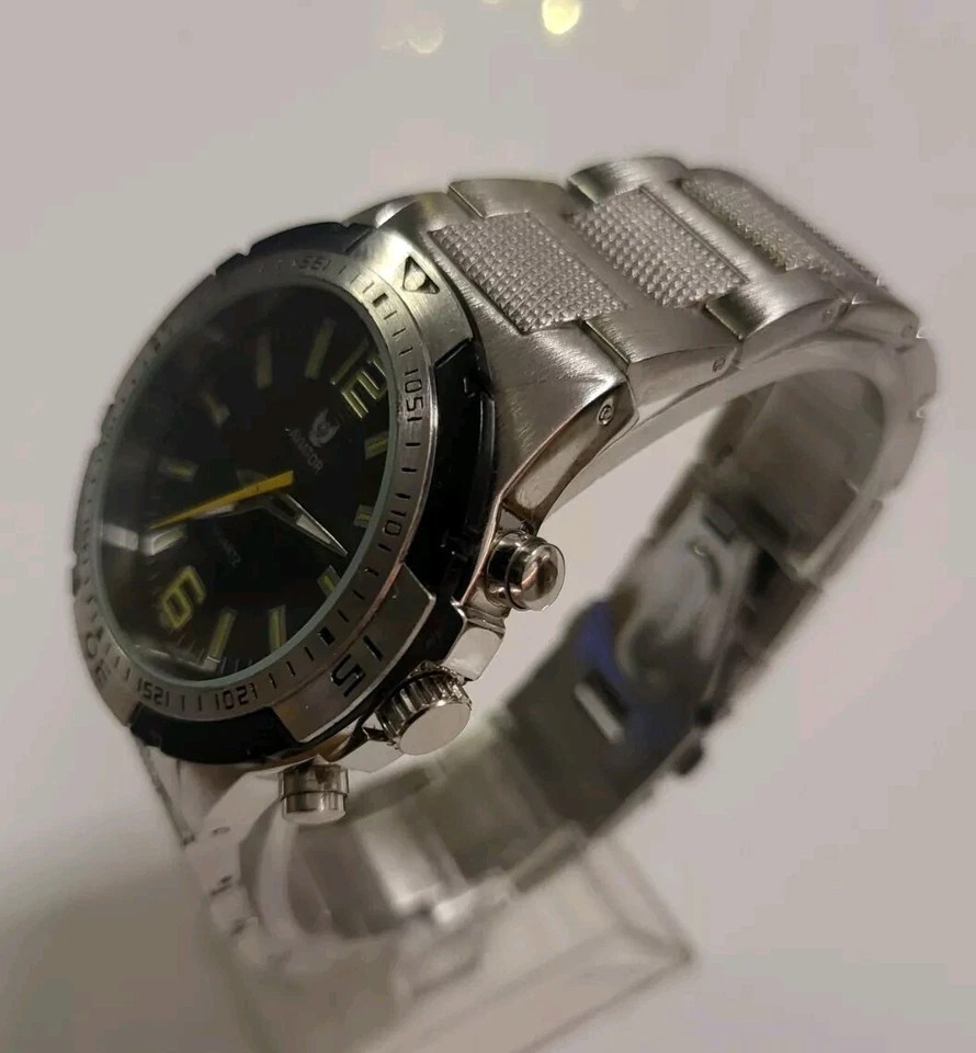 [Новый] Мужская Aviator Sports кварц никель бесплатно - Изображение 3 из 4