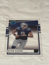 2020 Chronicles Football Jacob Eason Clearly Donruss Rated Rookie #RR-JE Colts