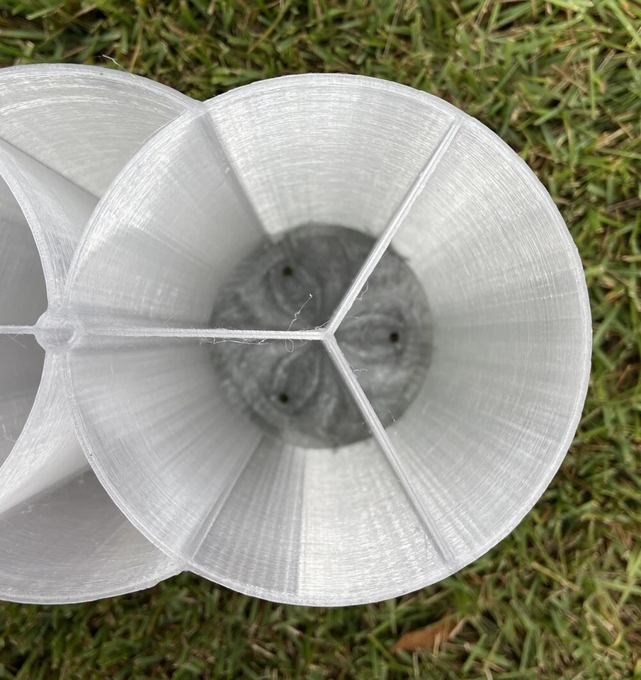 Bolsa de tapón de pesca organizador de tubos de señuelo de surf divisor incorporado brillo triple Foto 3 de 4