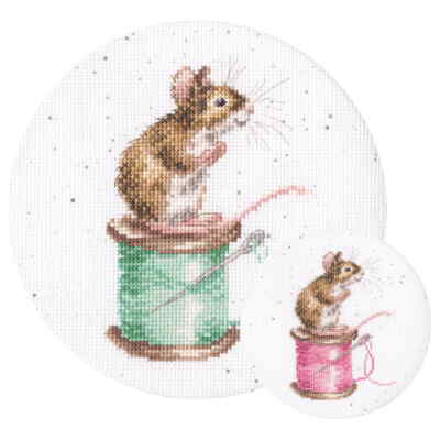 Bothy Threads Kreuzstich Set ''Anfange zu Nähen'', Zählmuster, XHD114P, Diam. 15cm